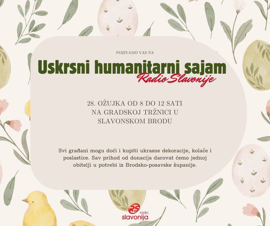 Uskrsni humanitarni sajam Radio Slavonije
